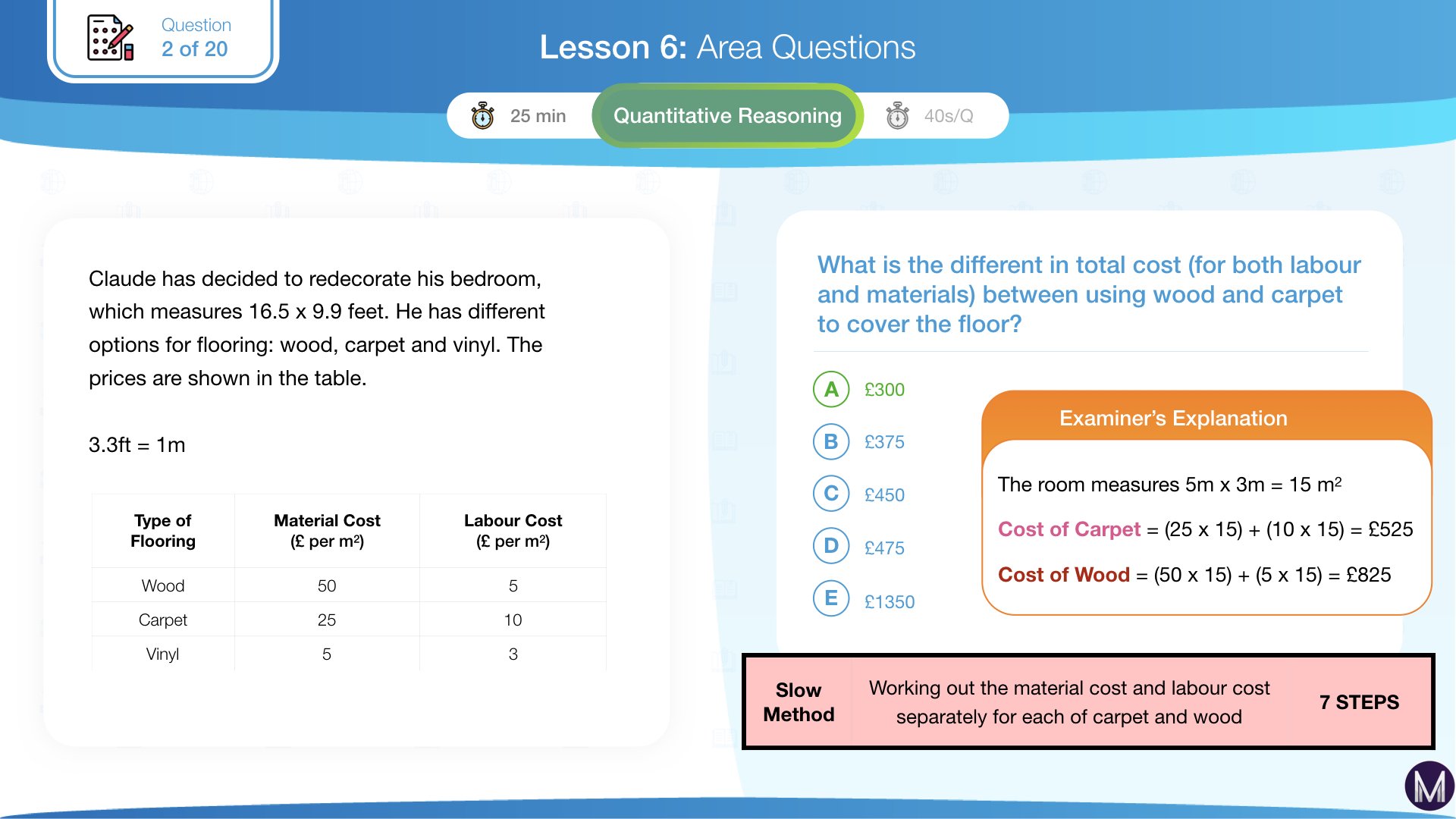 Area Questions