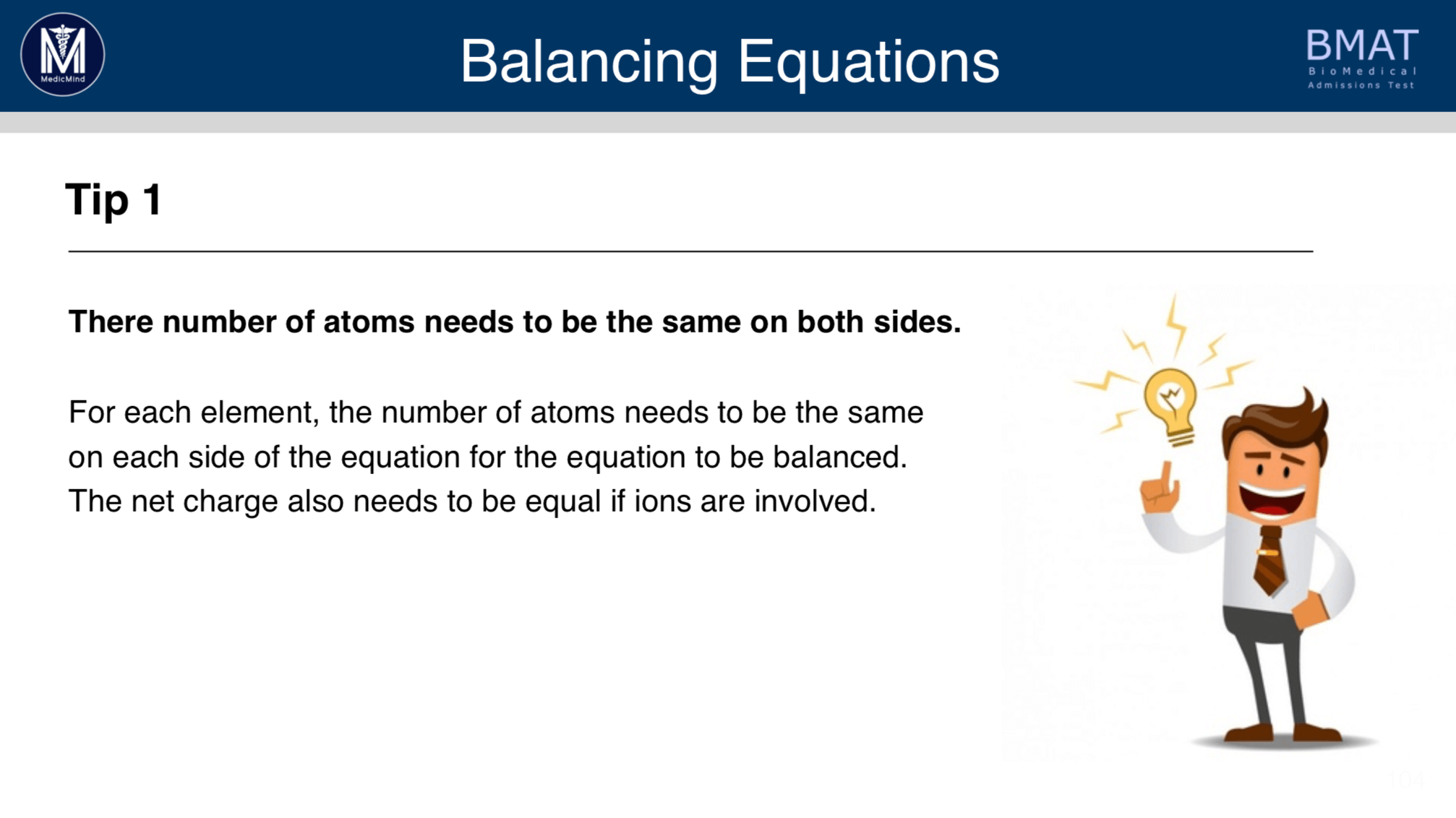 Balancing Equations