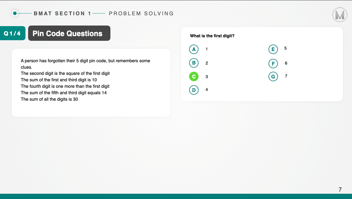 Pin Codes: Questions