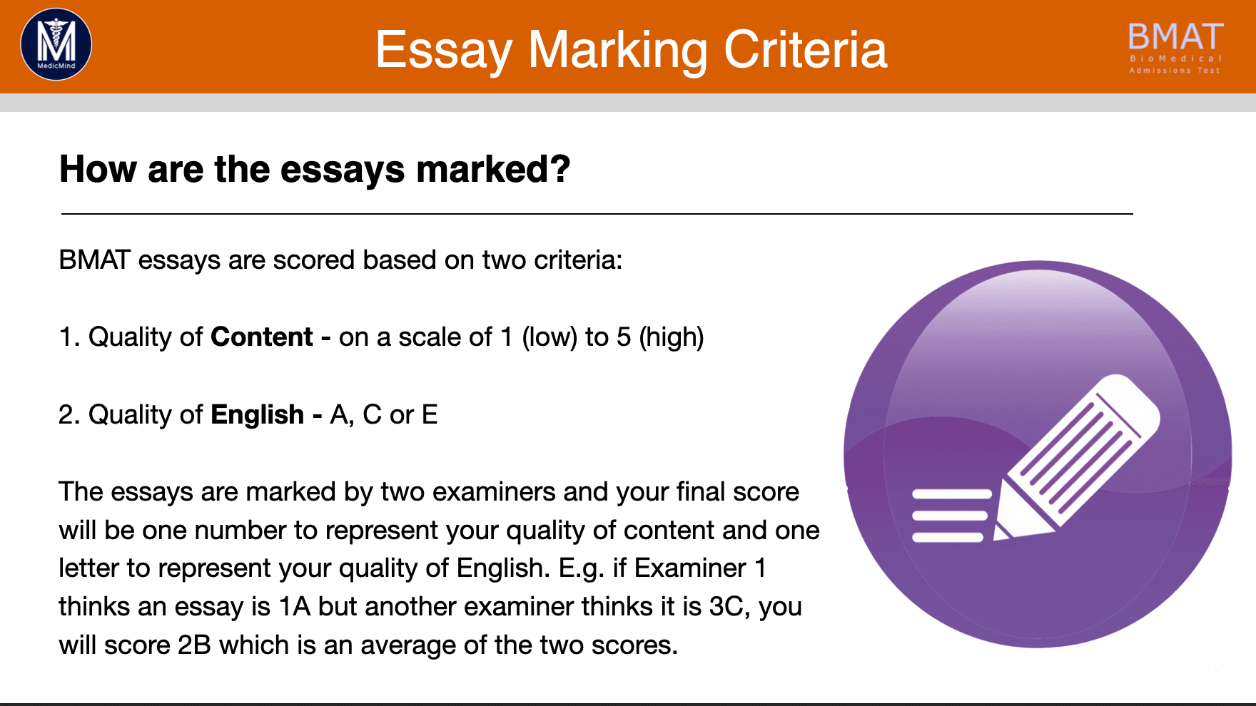 Marking Section 3