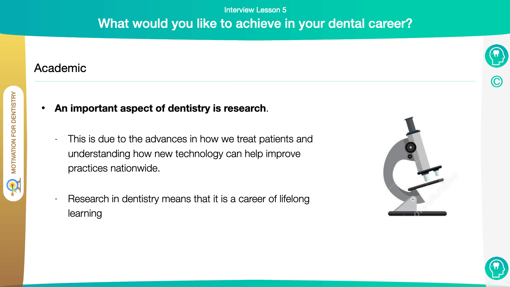 Dentistry Career Ambitions