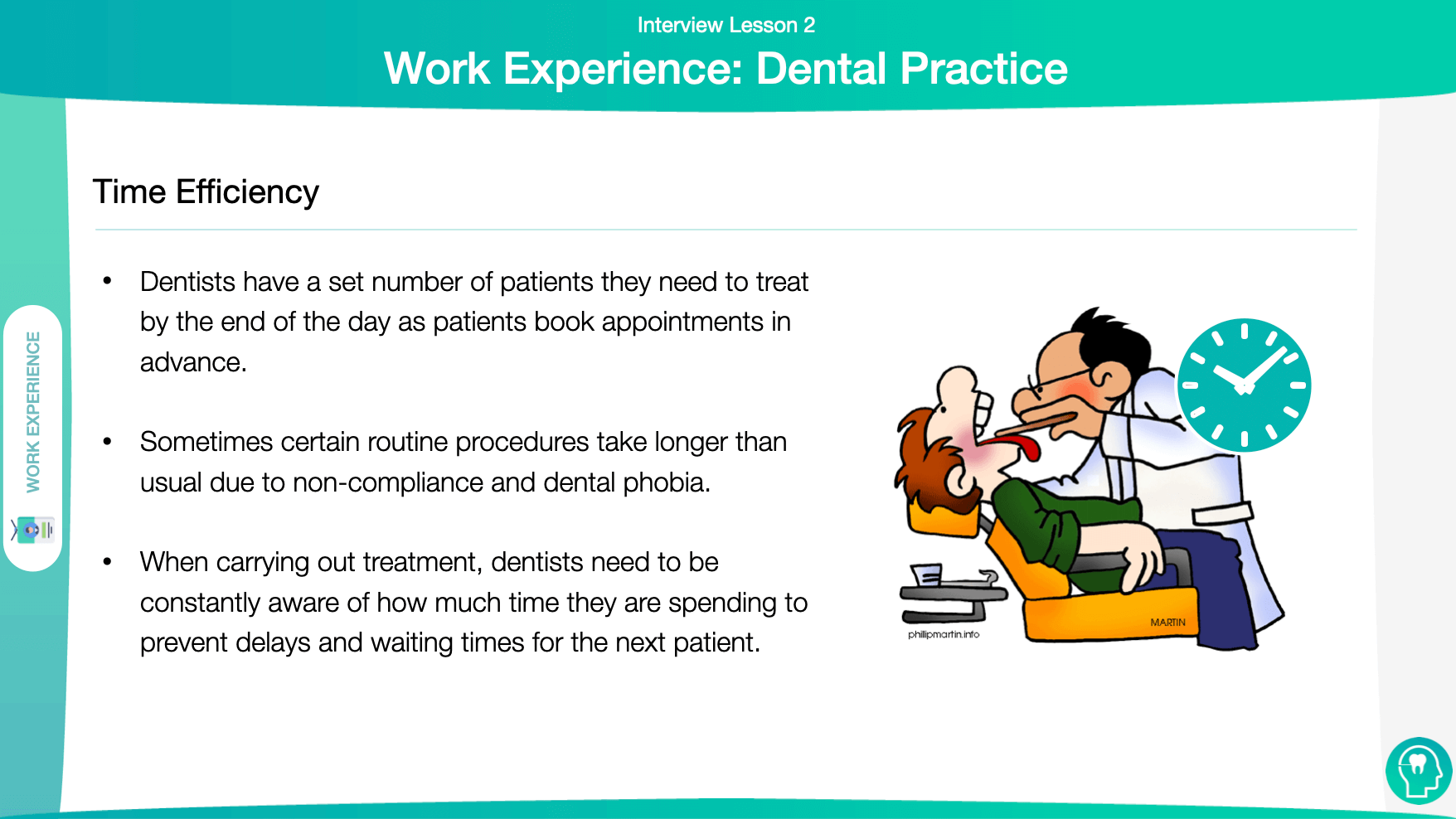 Work Experience in Dental Practice
