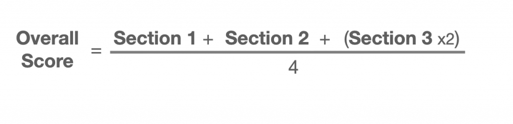 Calculation of GAMSAT UK Score