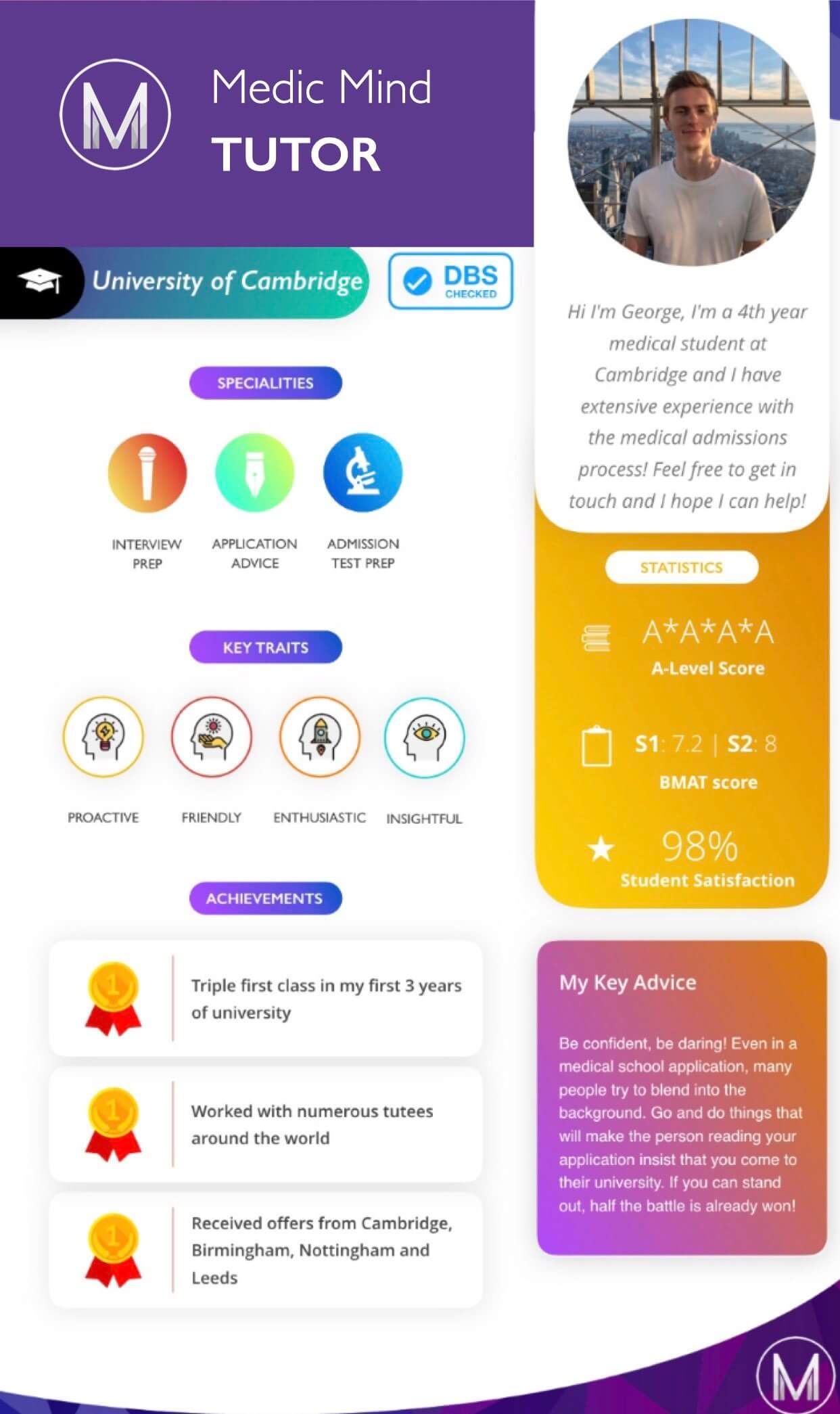 UCAT tutor Profile