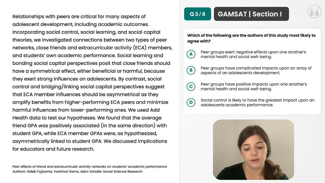 GAMSAT SI | Non-Fiction Social Science