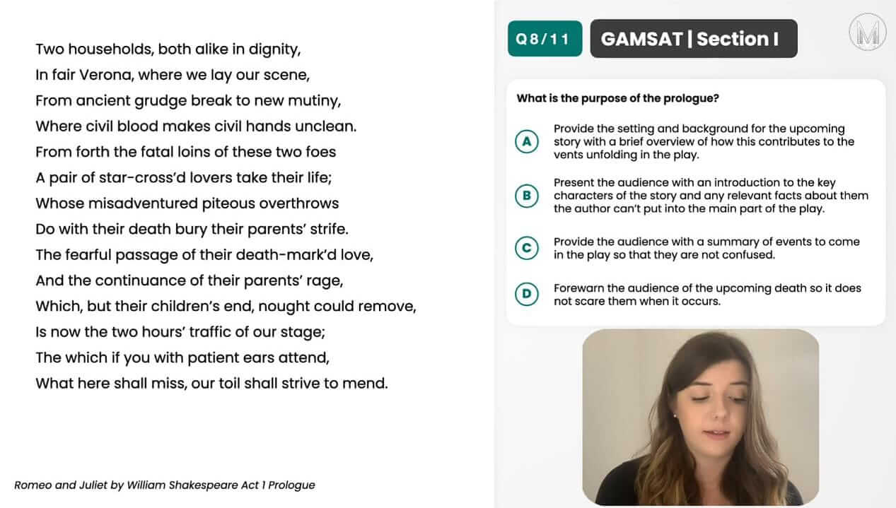 GAMSAT SI | Plays & Dialogues