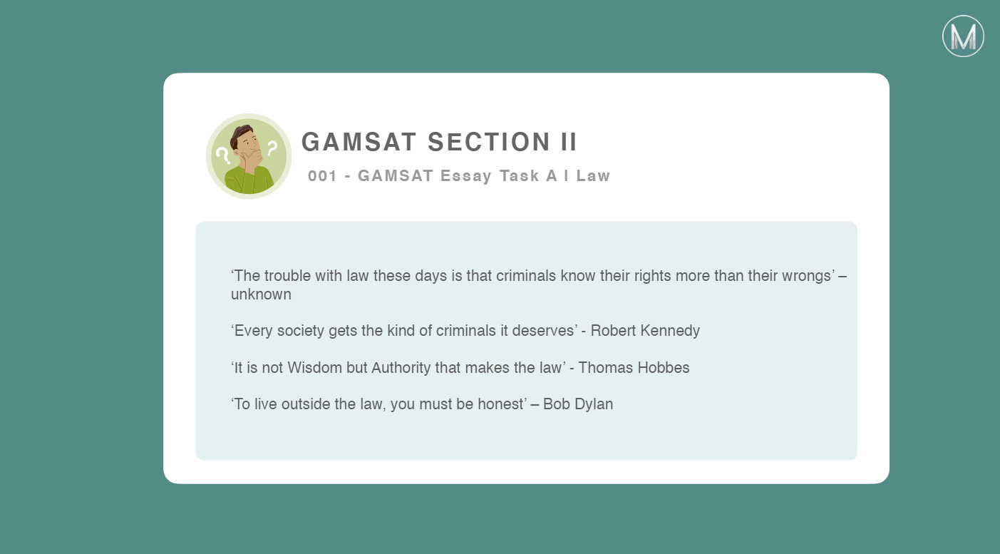 GAMSAT S2 | Law