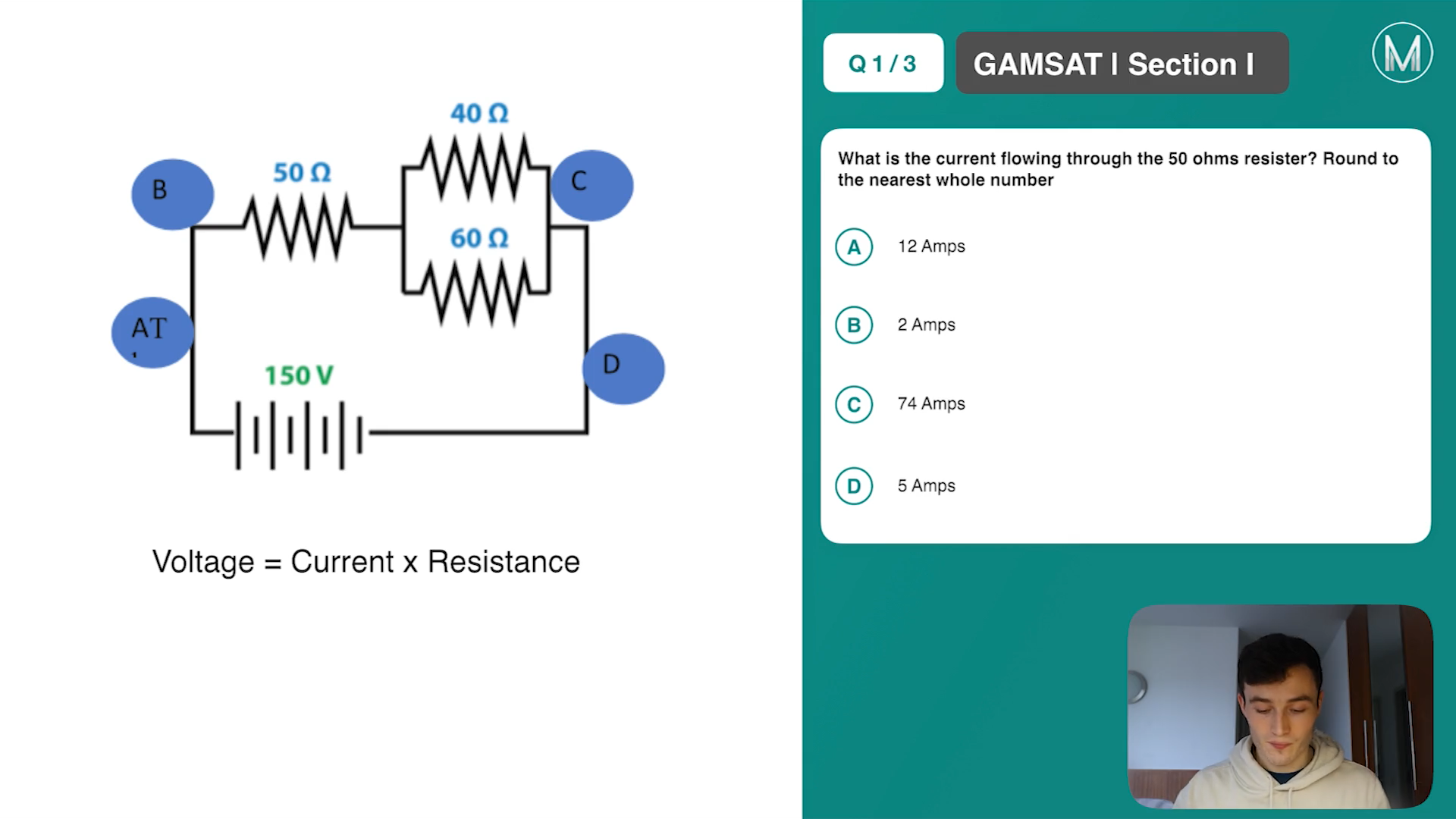 GAMSAT S3 Physics Electricity