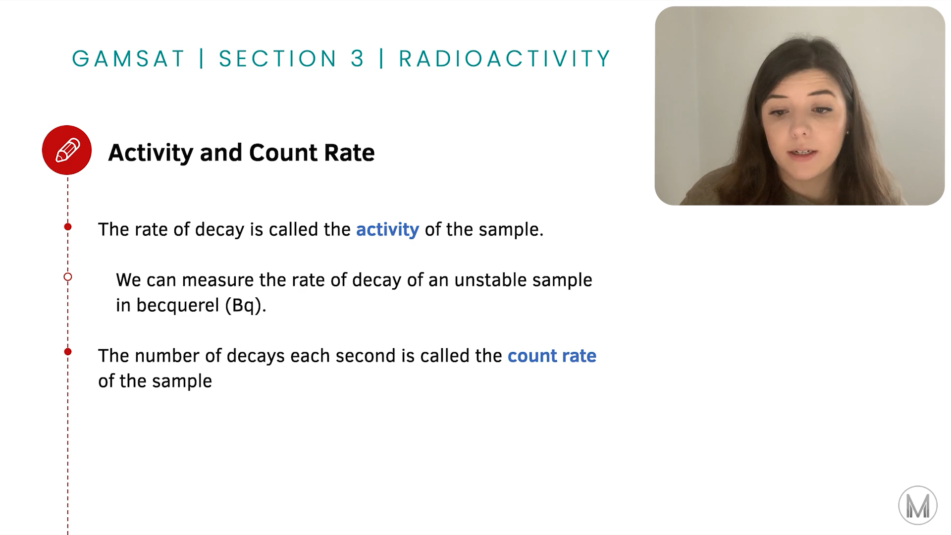 GAMSAT S3 | Radioactivity