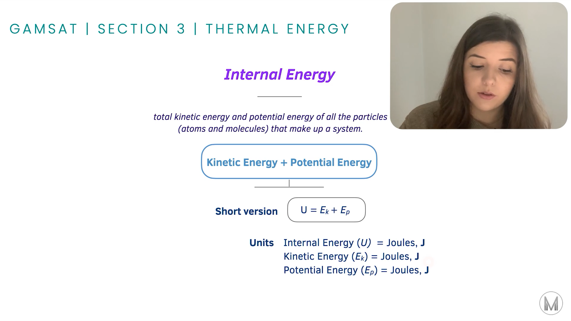 GAMSAT S3 Physics Thermal Energy