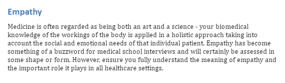 Medical interview