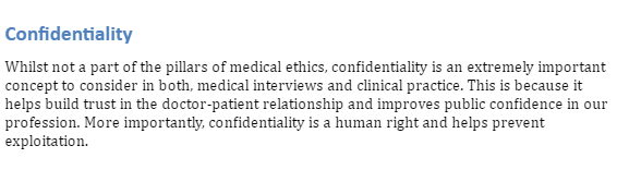 Medical interview