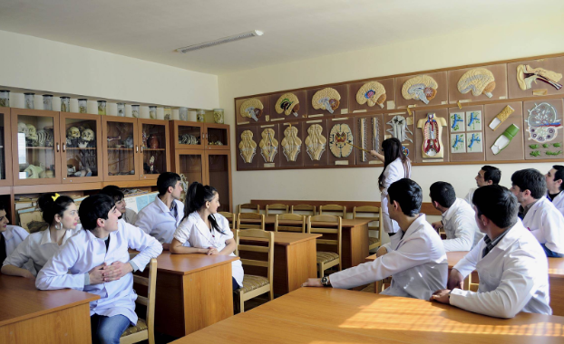 Medical students studying medicine