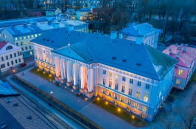 Medical school at night