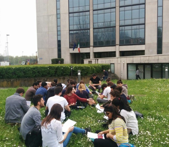 Studying medicine outside the building