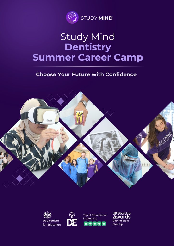 Study Mind Dentistry Summer Career Camp Brochure